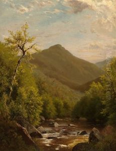 A Mountain Stream by Richard William Hubbard