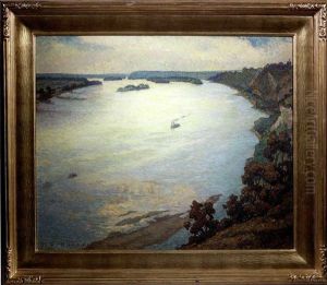 Landscape River View From Alton Bluffs