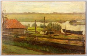 Dutch Study Landscape Of Amsterdamlandscape by Frits Hubeek