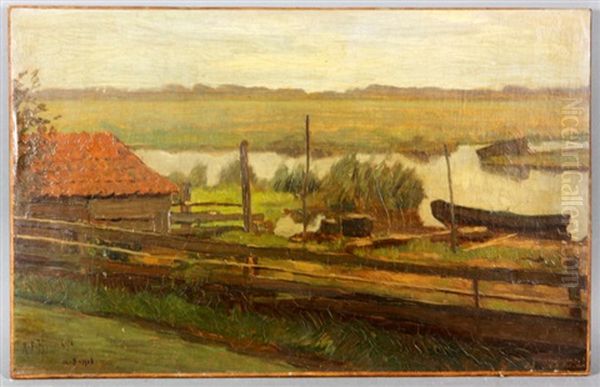 Dutch Study Landscape Of Amsterdam - view 1