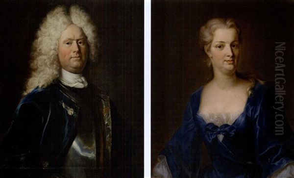 Bildnis Von Gabriel Von Wattenwyl (+ Bildnis Seiner Ehefrau Margaritha, Geb. Daxelhofer; Pair) - view 1