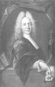 Portrait Von Johann Rodolphus Zwingerus by Johann Rudolf Huber the Elder