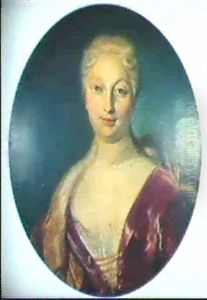 Bildnis Einer Vornehmen Dame by Johann Rudolf Huber the Elder