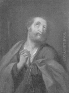 Brustbild Des Petrus Mit Schlussel