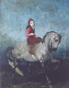 Furstin Salm Auf Lipizzaner