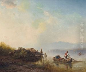 Ufer Am Zurichsee Mit Halbinsel Au Und Alpensicht Ufer Am Zurichsee Mit Halbinsel Au Und Alpensicht