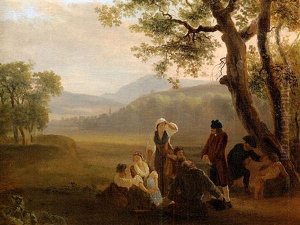 Voltaire En Conversation Avec Un Groupe De Paysans - view 1