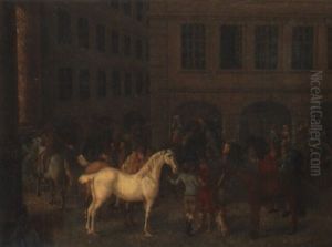 Vor Dem Rathaus by Jean Voltaire Huber