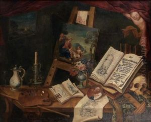 L'atelier Du Peintre by Johann Baptist Huber