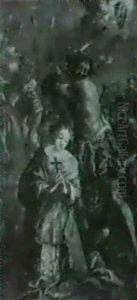 Die Enthauptung Der Hl. Margarete by Johann Baptist Huber