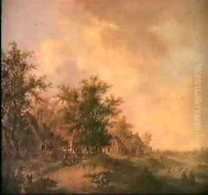 Laendliche Szene by Johann Caspar Huber