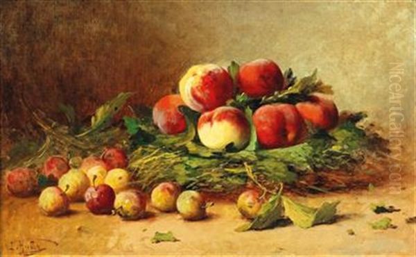 Still Life With Peaches And Mirabelle Plums - view 1