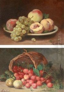 Nature Morte (pair) by Leon Charles Huber