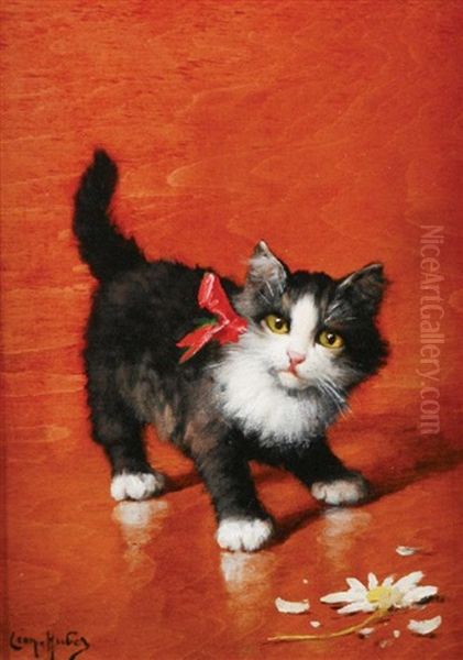Kitten With A Daisy - view 1