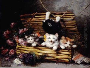 A Gift Of Kittens by Leon Charles Huber