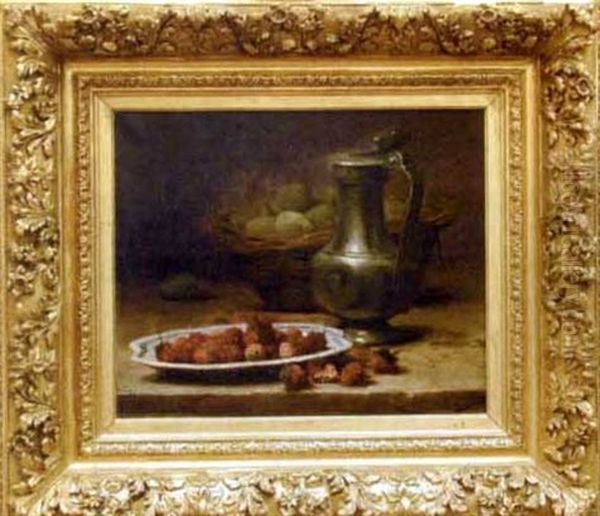 Nature Morte Aux Fraises Et Aux Amandes - view 1