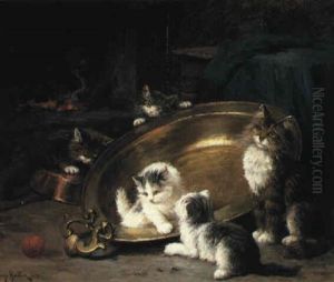A Family Of Felines by Leon Charles Huber
