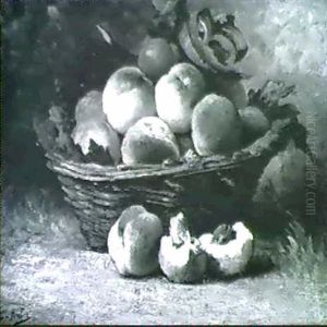 Still Life With Peaches by Leon Charles Huber