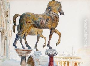 Horses Of St Mark's, Venice by Reginald Barratt