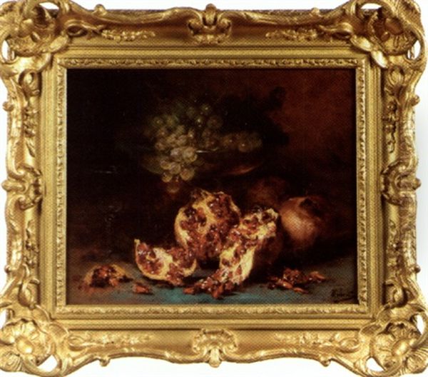 Nature Morte Aux Grenades Et Raisins - view 1