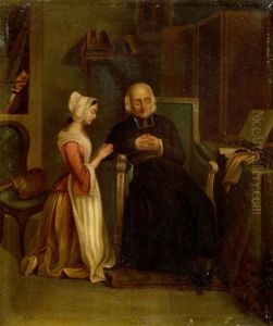 Die Beichte by Julius Huebner the Younger