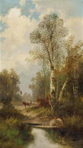 Teichlandschaft by Anton Huebner