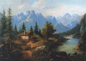 Hochalm Bei Tarvis Mit Blick Auf Karnische Alpen by Anton Huebner