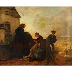 Fisherfolk by Carl Wilhelm Huebner