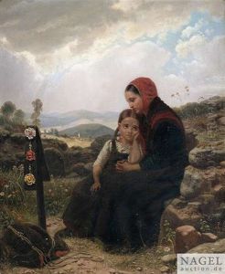 Trauernde by Carl Wilhelm Huebner
