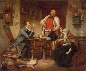 Ein Besuch Beim Doktor by Carl Wilhelm Huebner