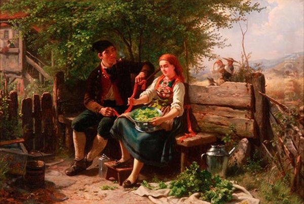 A Courting Scene - view 1