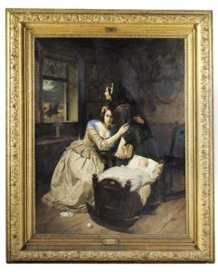 The Deserted Woman (die Verlassene) by Carl Wilhelm Huebner