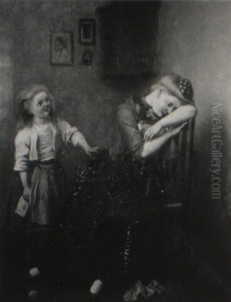An Interior Scene With Mother And Child - view 1
