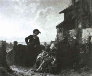Besuch Des Jungen Seemanns by Carl Wilhelm Huebner