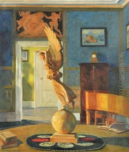 An Interior Of Goethe's House by Heinrich (Ed. Julius H.) Huebner