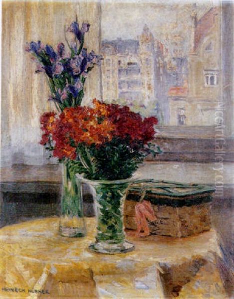 Still Life Of Flowers In Two Vases - view 1
