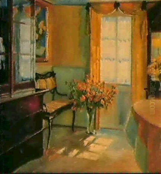 An Interior With Flowers - view 1