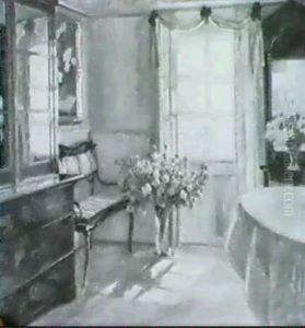 Interieur Mit Sommerblumenstrauss