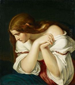 Die Heilige Magdalena by Julius (Rudolf Jul. Benno) Huebner