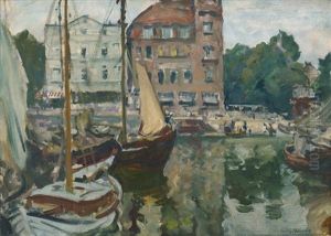 Graues Wetter - Hafen by Ulrich Huebner