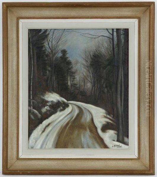 Paysage De Sous-bois Enneige - view 1