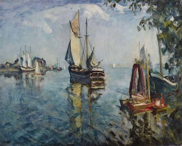 A Harbour Entrance In Travemunde - view 1