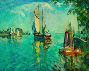 Segelboote by Ulrich Huebner