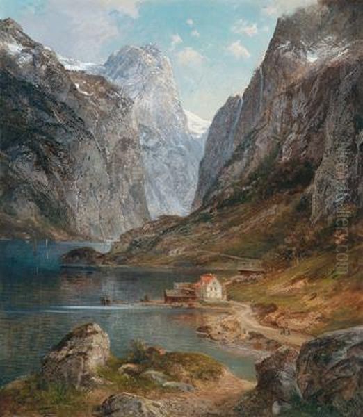Norwegische Fjordlandschaft - view 1