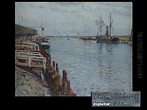 Hafeneinfahrt In Travemunde by Ulrich Huebner