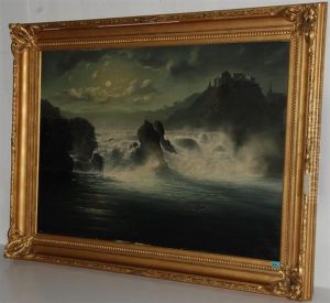 Der Rheinfall Bei Vollmond