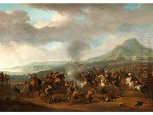 Reiterschlacht by or Huchtenburgh, Jan van Huchtenberg