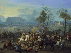 Die Schlacht Von Peterwardein by or Huchtenburgh, Jan van Huchtenberg