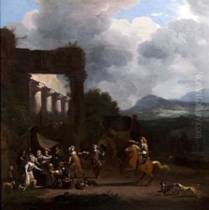 An Elegant Company Making Merry Near Classical Ruins An Elegant Company Making Merry Near Classical Ruins