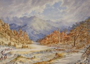 Abbotts Creek Crossing by Charles Decimus Barraud